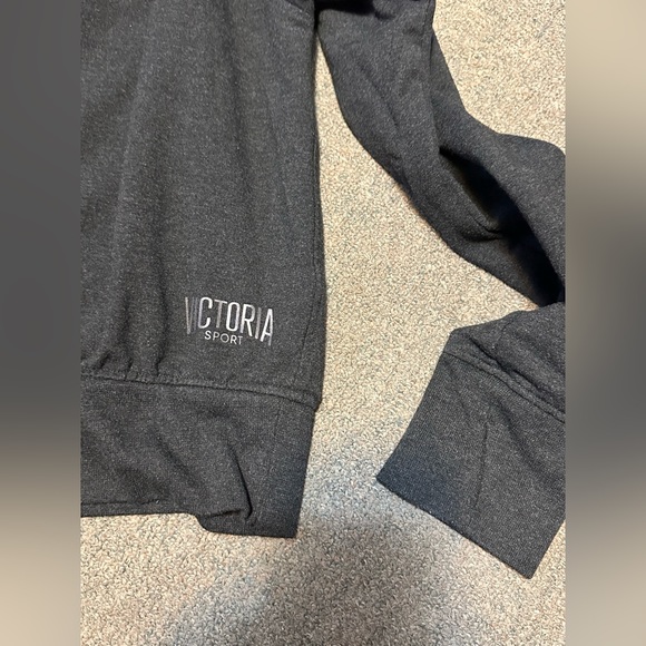 Victoria's Secret SPORT Large Cowl Neck Long Sleeve Black Pullover Hoodie - Picture 13 of 13